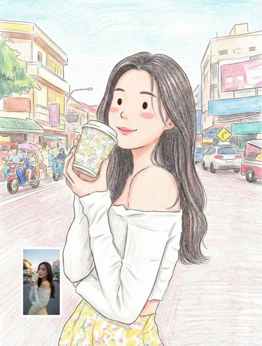 Convert Photo to Colored Pencil Style preview 2